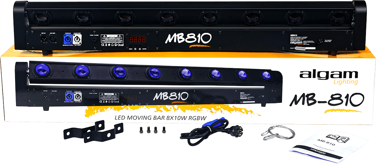 MB 810 8 x LEDS motorized RGBW bar