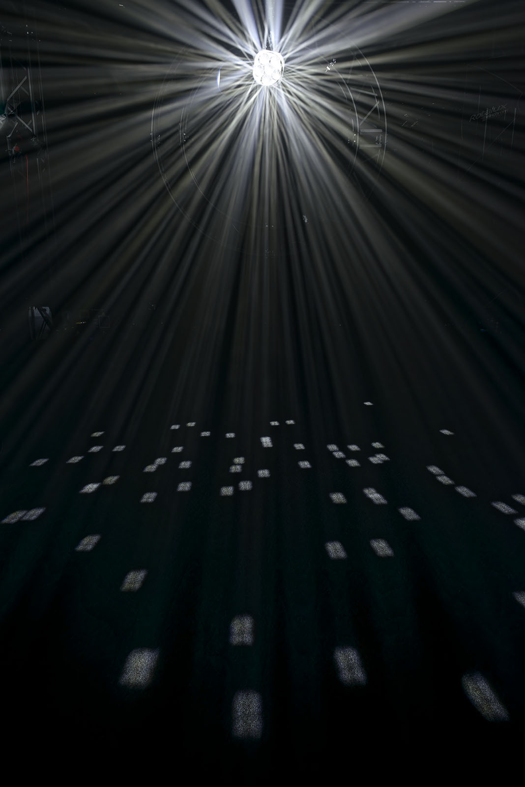 Motorized disco ball effect