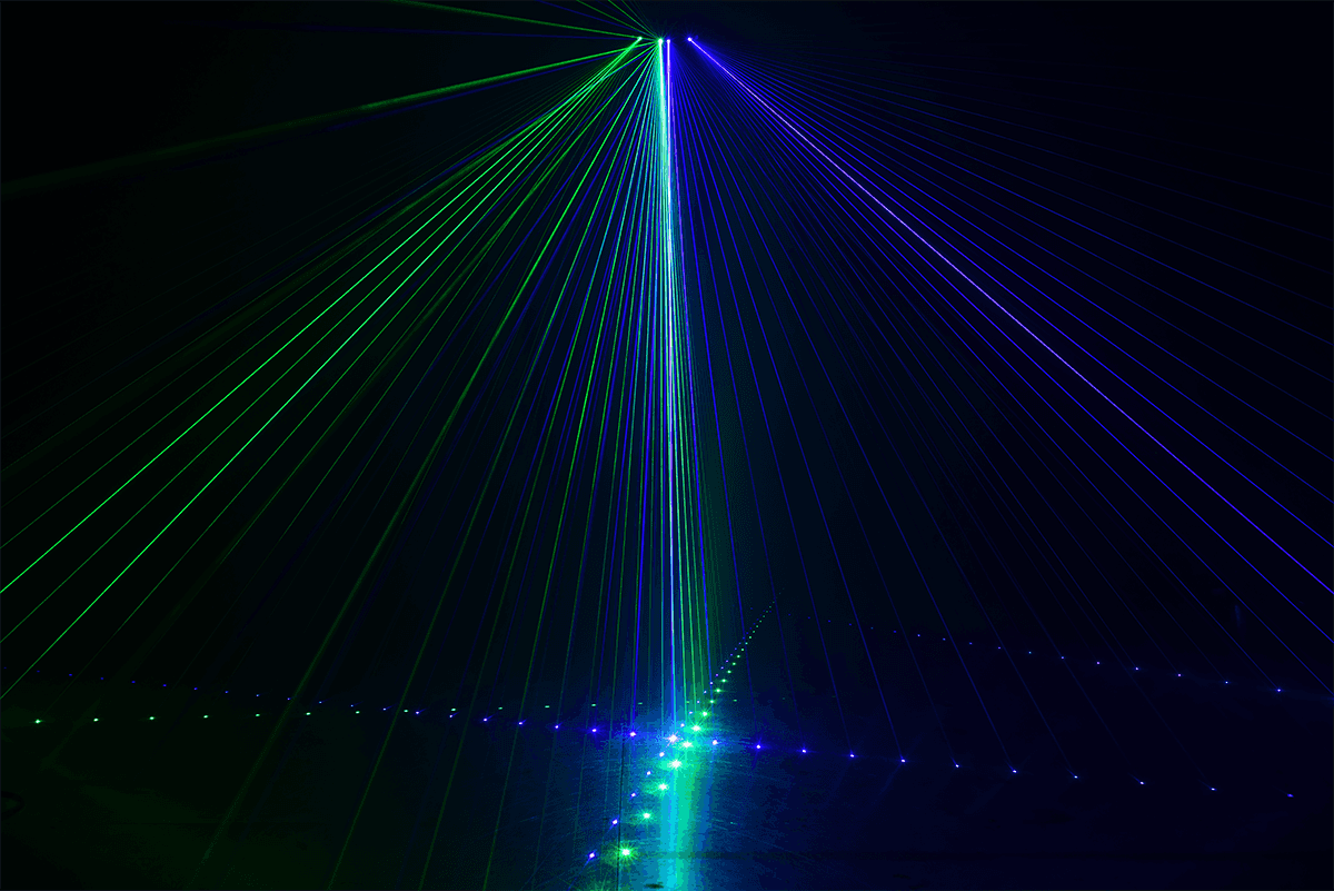 6-beam 260mW RGB animation laser