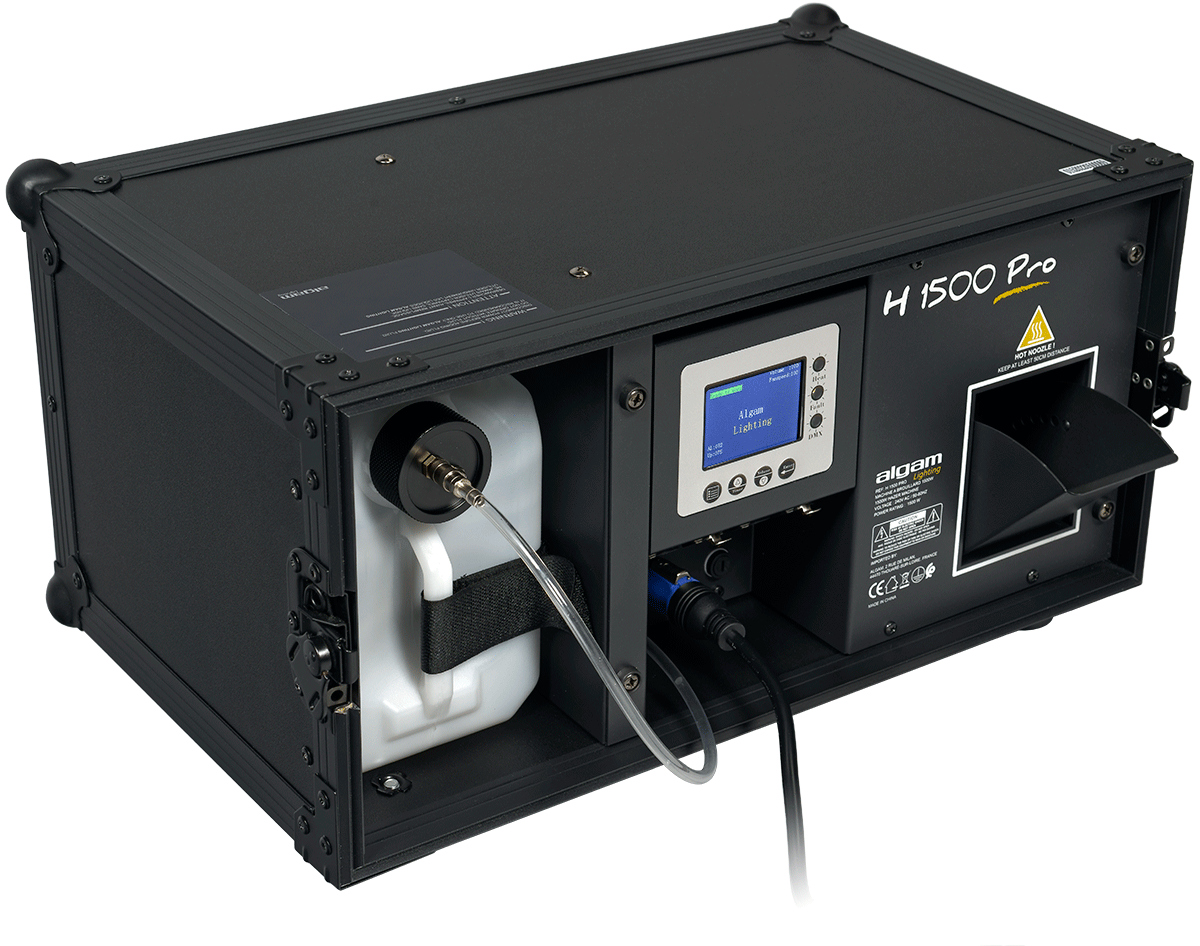 Set with 1500 W haze machine