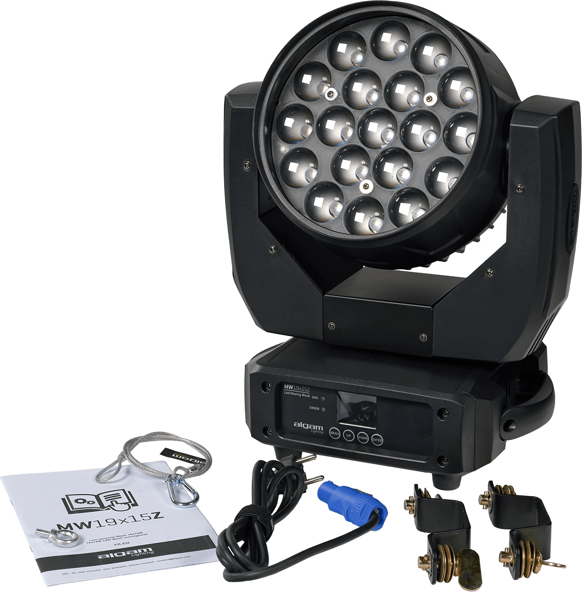 19X15W led zoom wash head 4 in 1