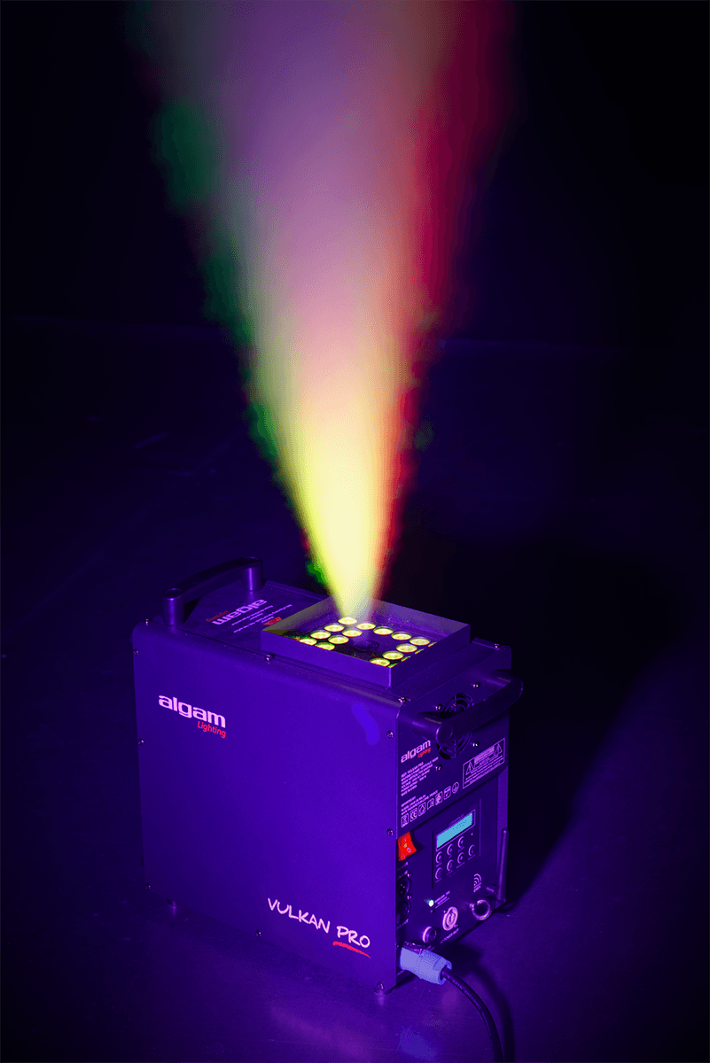 Vertical-horizontal smoke machine