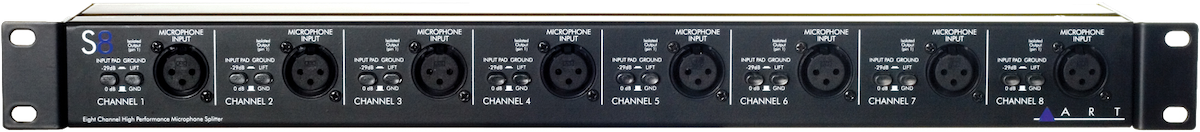 Eight Channel Mic Splitter