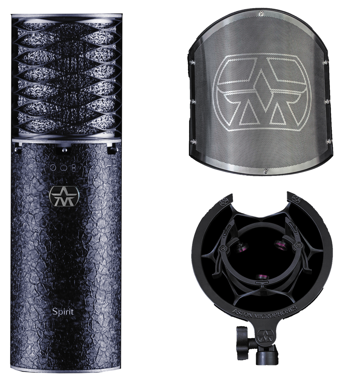 Large Diaphragm Condenser Microphone with SwiftShield Pop Filter and Shock Mount Set