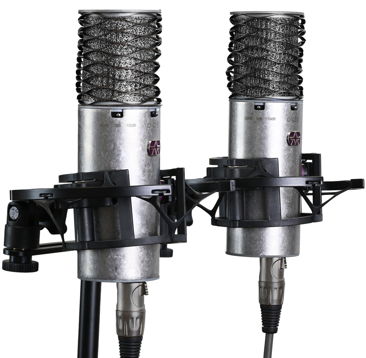Transformer-based multi-pattern condenser microphone pair