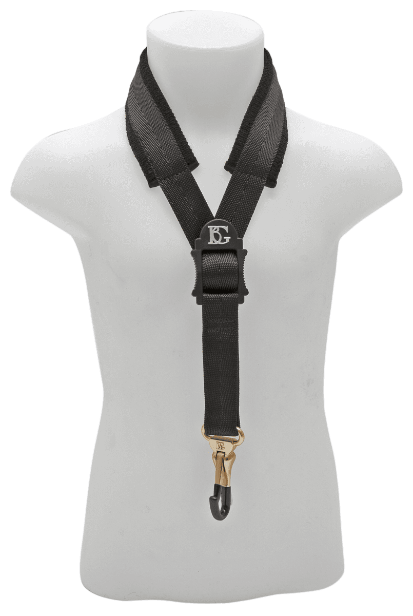 Strap comfort for sax - metal snap hook - size S