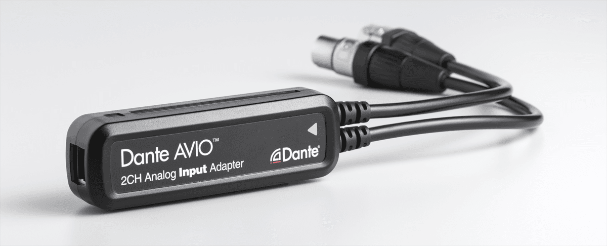 Dante analog input adaptor 2 channels