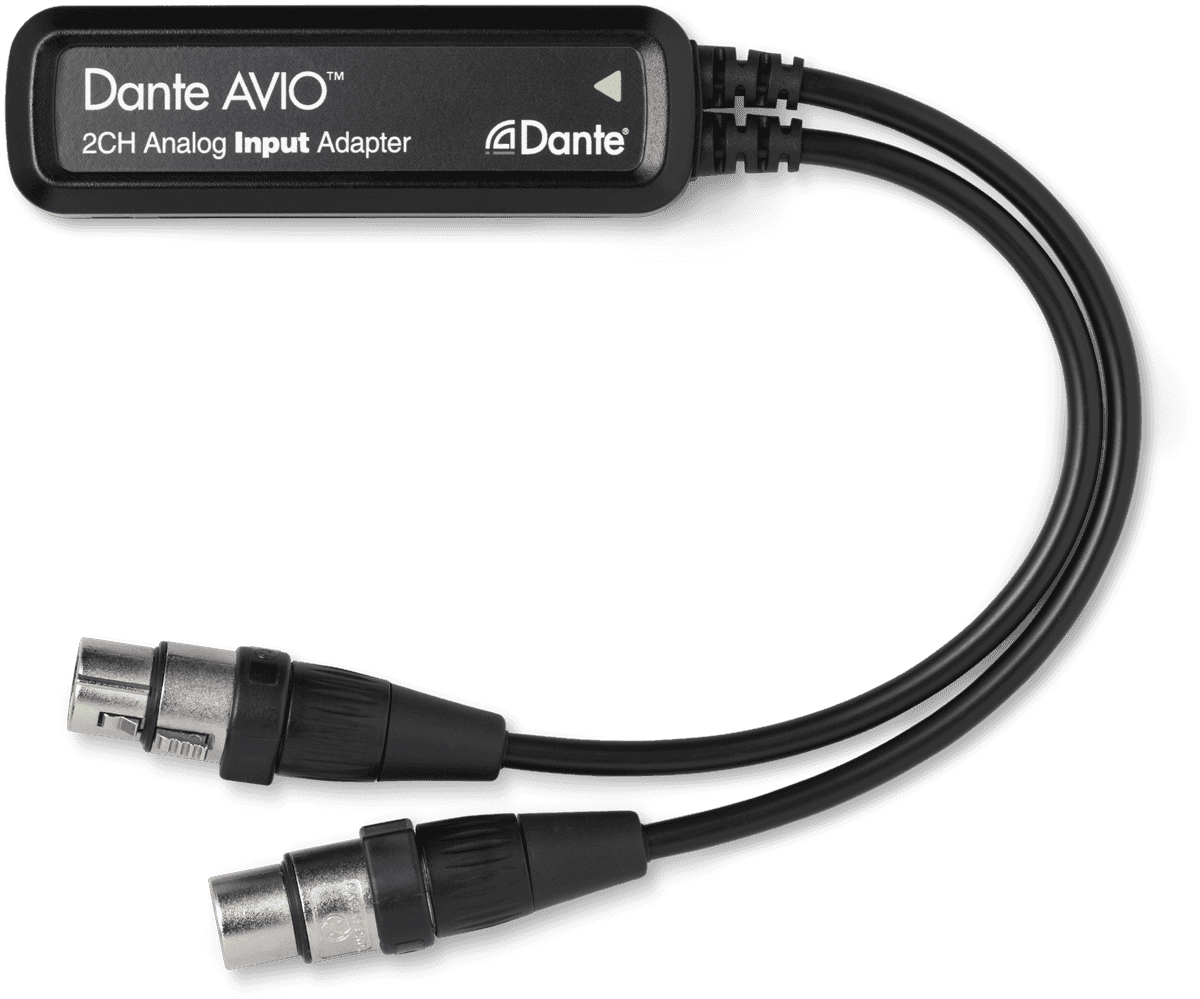 Dante analog input adaptor 2 channels