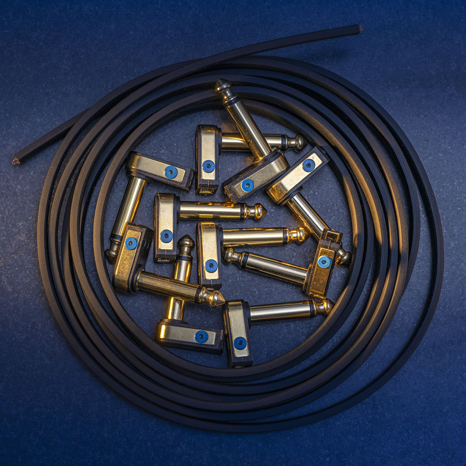 Solder-free flat 10 patch cable kit