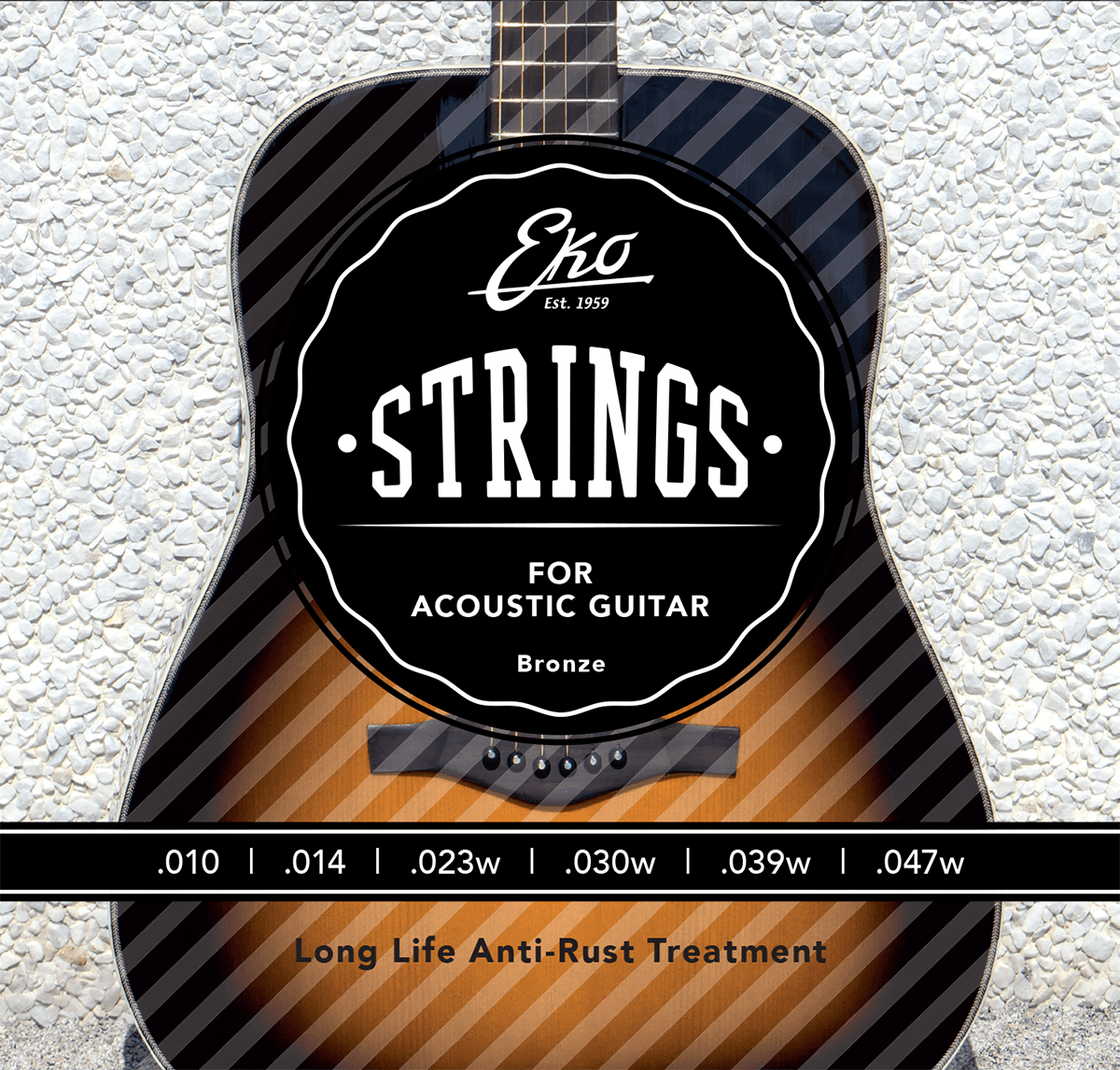Acoustic strings set Bronze 10-47 Light