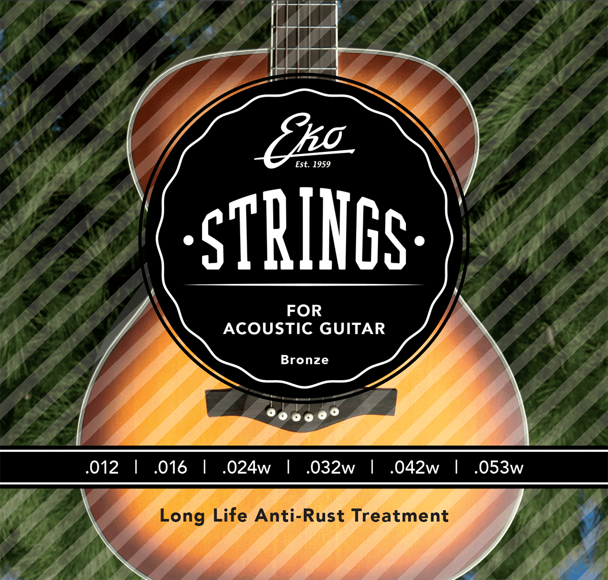 Acoustic strings set Bronze 12-53 Medium
