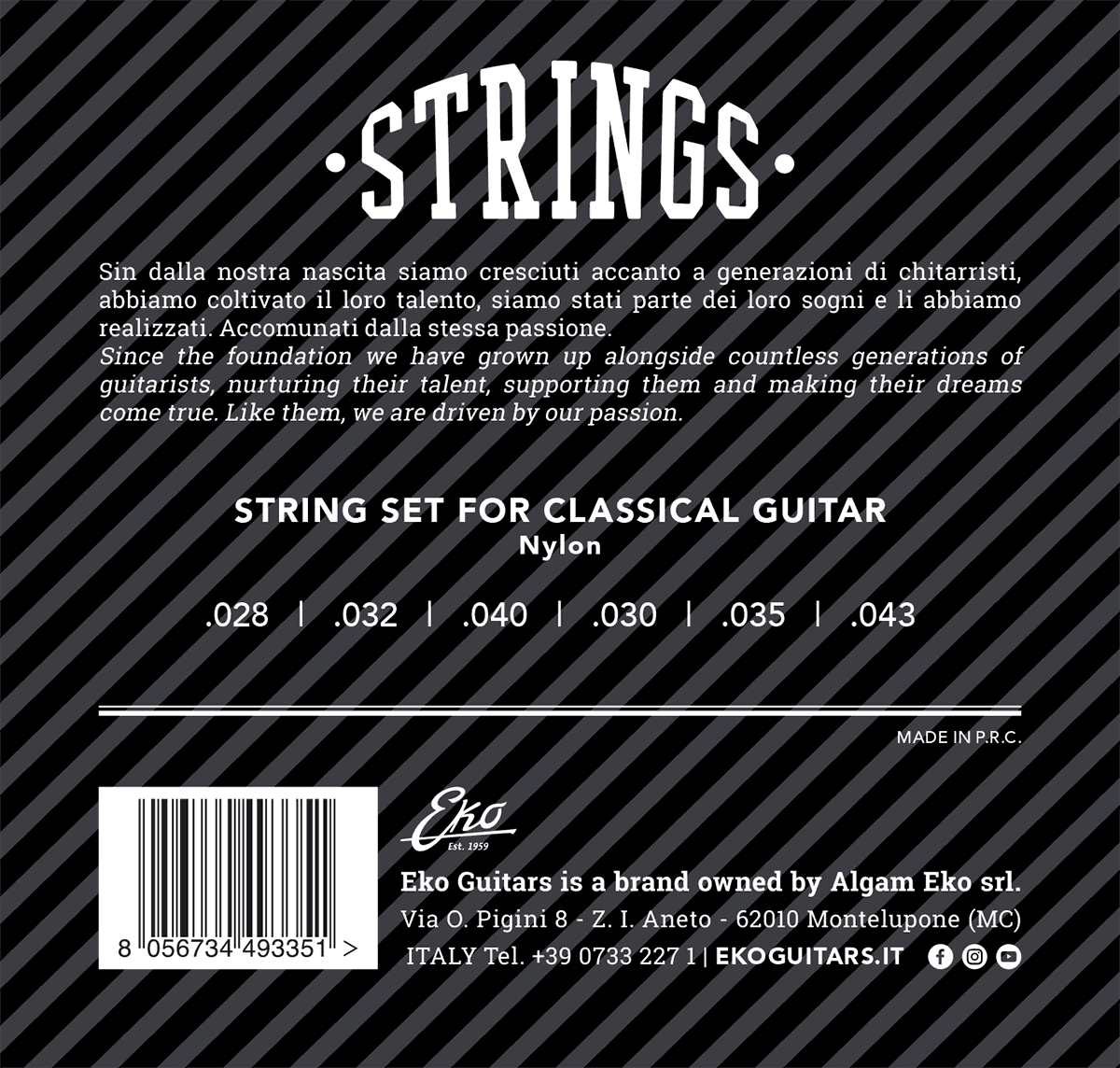 Classical strings set Nylon 28-43 Medium