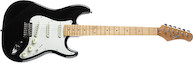 Type Strat vintage lightweight body - maple fingerboard - Black