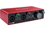 2 in/2 out USB-C, 2 mic, 2 line/Hi-z