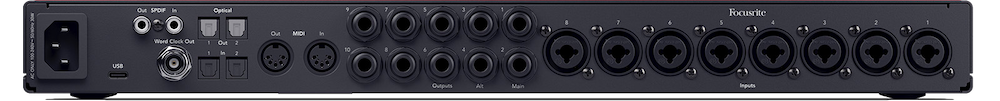 18 in /20 out premium audio interface, auto gain, adat, spdif, midi, monitor switch
