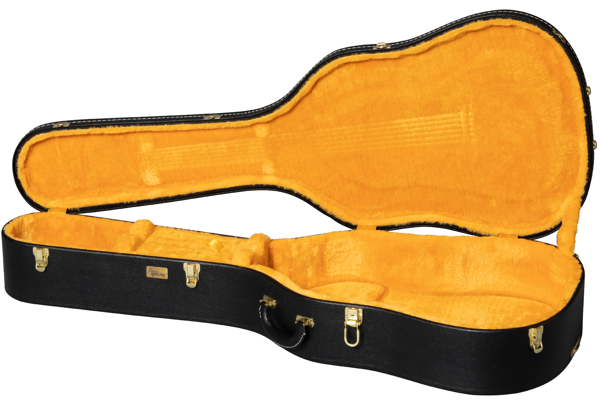 Lifton Historic Black/Goldenrod Hardshell Case, Dreadnought Caribbean Blue Perim