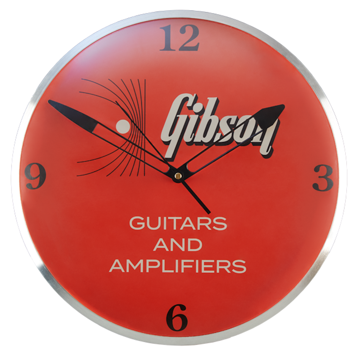 Gibson Vintage Lighted Wall Clock, Kalamazoo Orange