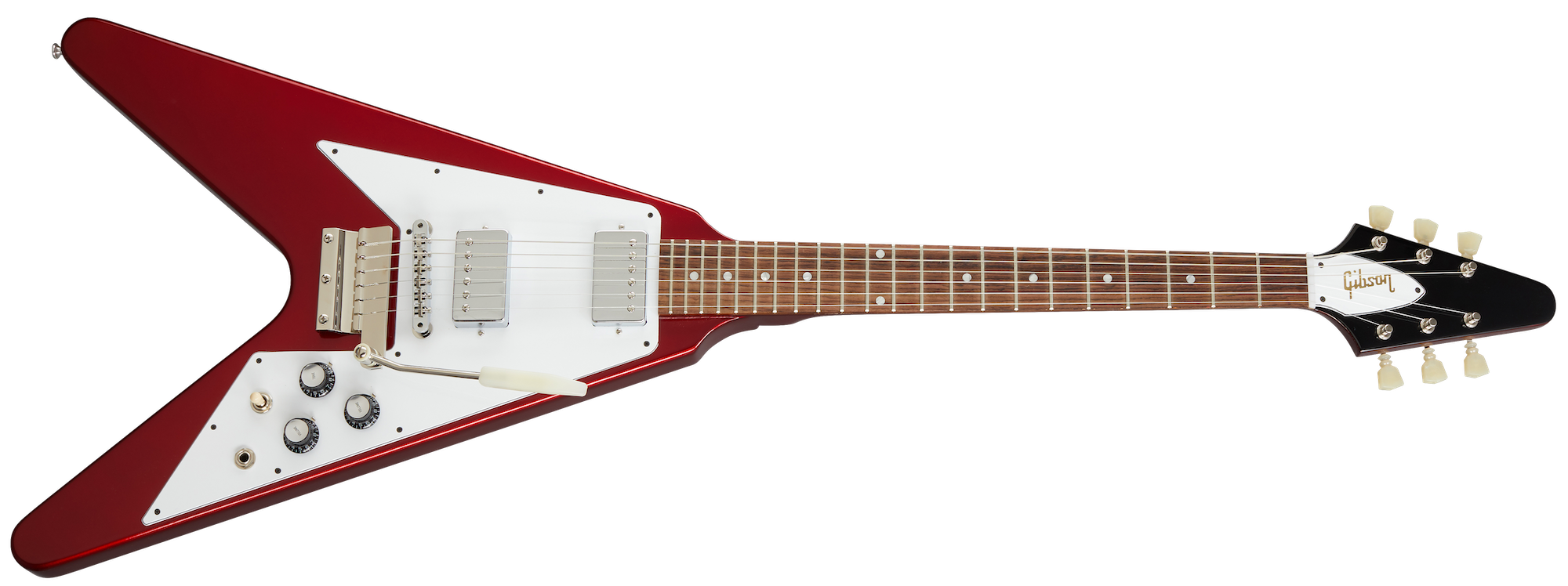 1967 Mahogany Flying V Reissue w/ Maestro Vibrola Gloss Sparkling Burgundy
