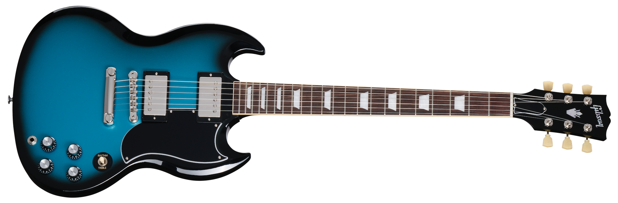 SG Standard '61 Stop Bar Pelham Blue Burst