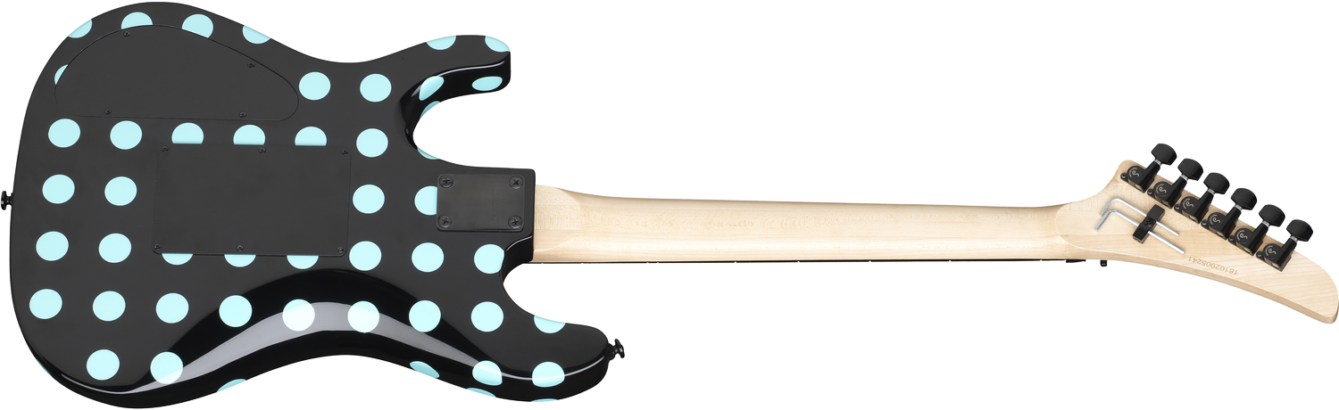 Nightswan Black with Blue Polka Dots