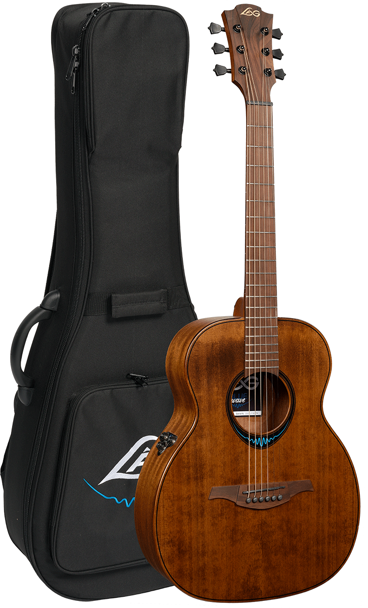 BlueWave 1 Travel Vintage Brown Satin Smart Guitar