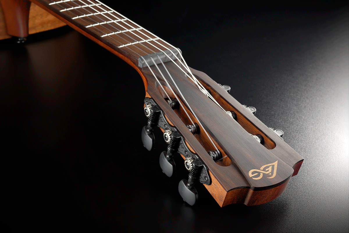 BlueWave1 Travel Nylon Vintage Brown Satin Smart Guitar