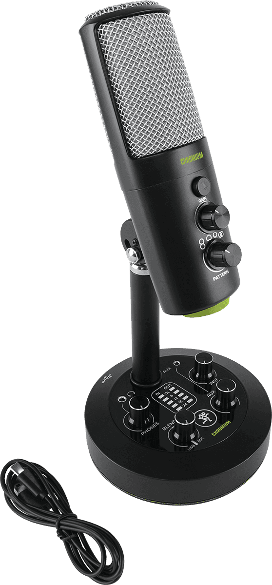 Premium USB Condenser Microphone w/ Built-in 2-ch Mixer
