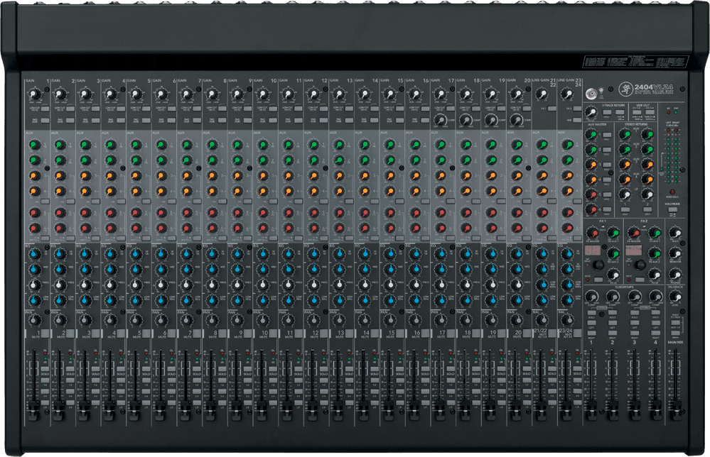 24-Channel 4-Bus Analog Effects Mixer with USB