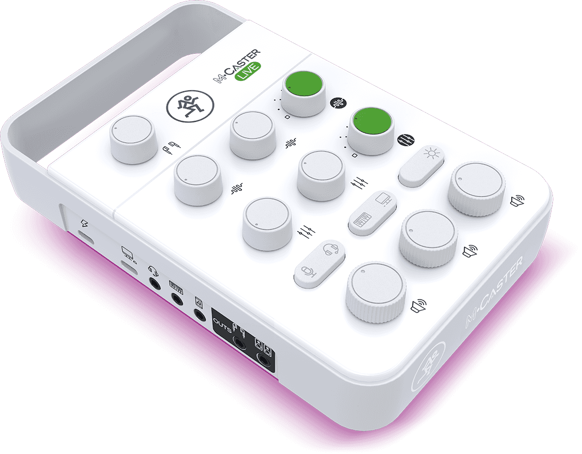 White portable Live Streaming Mixer