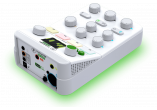 White desktop Live Streaming Mixer with display