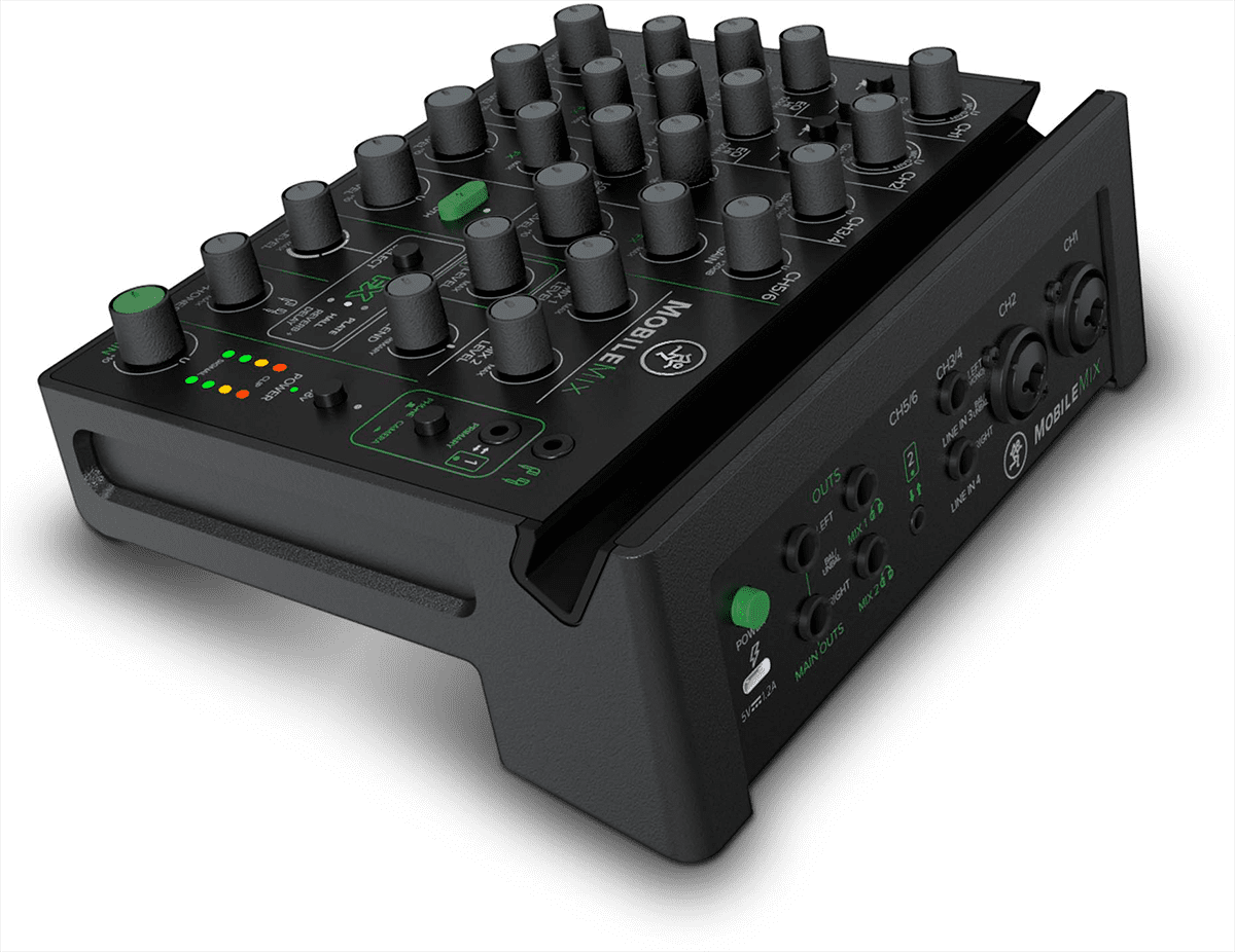 Mobile Mix 8-Channel USB-Powerable mixer for A/V Production, live sound and streaming
