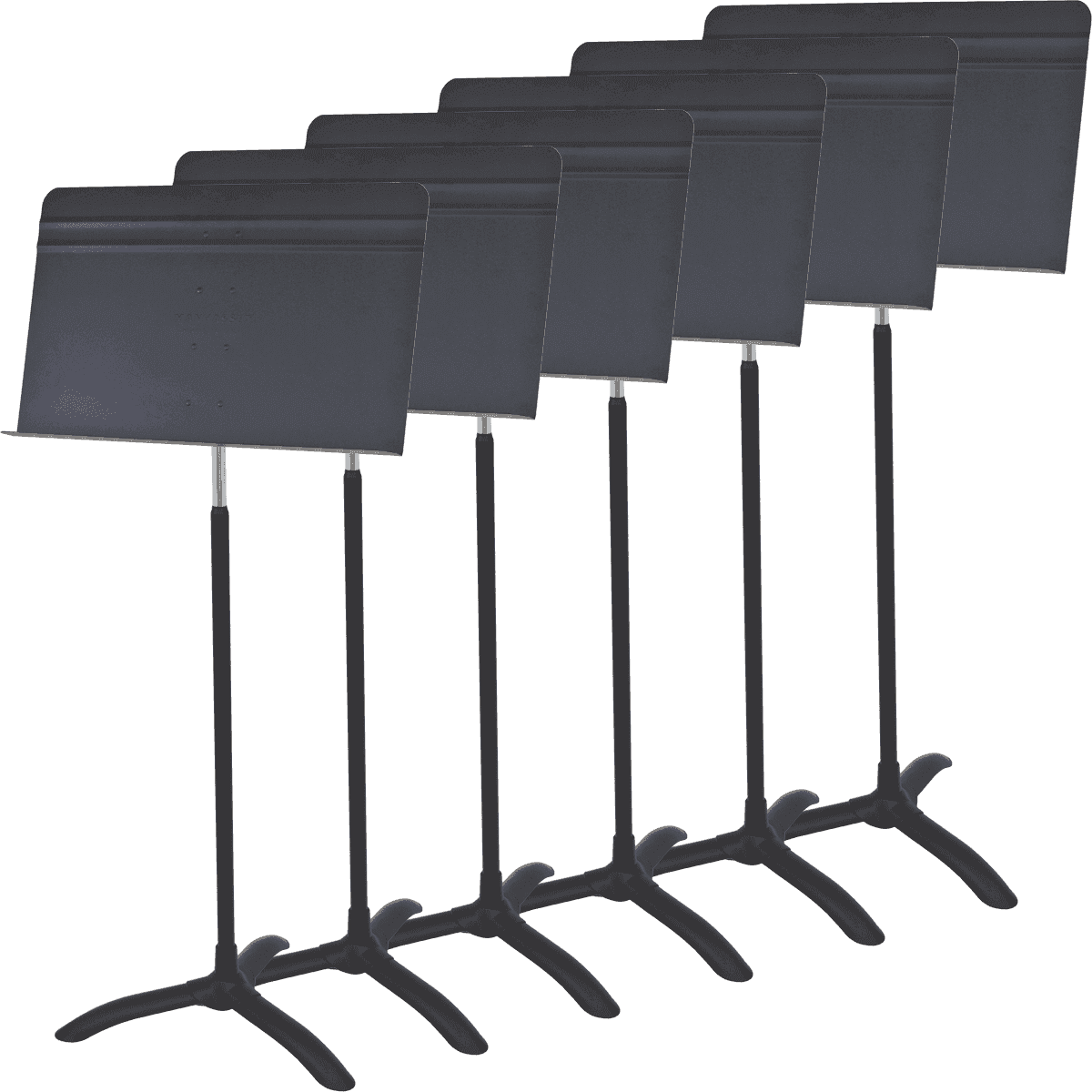 Black music stand 6 pcs