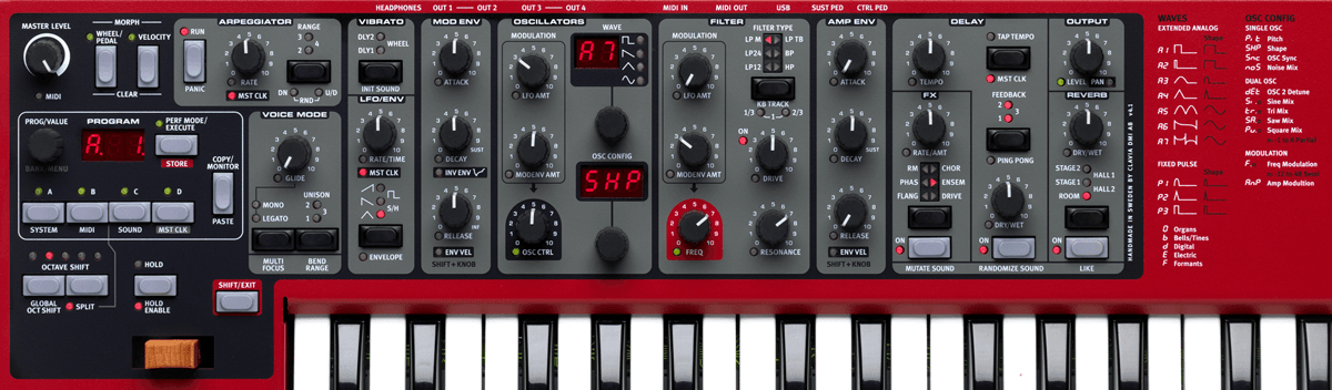 49-key Virtual Analogue Synthesizer