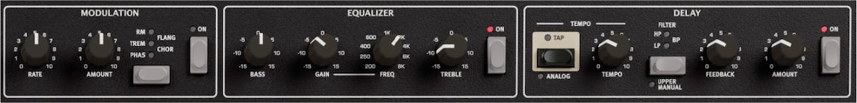 Triple sensor keybed organ