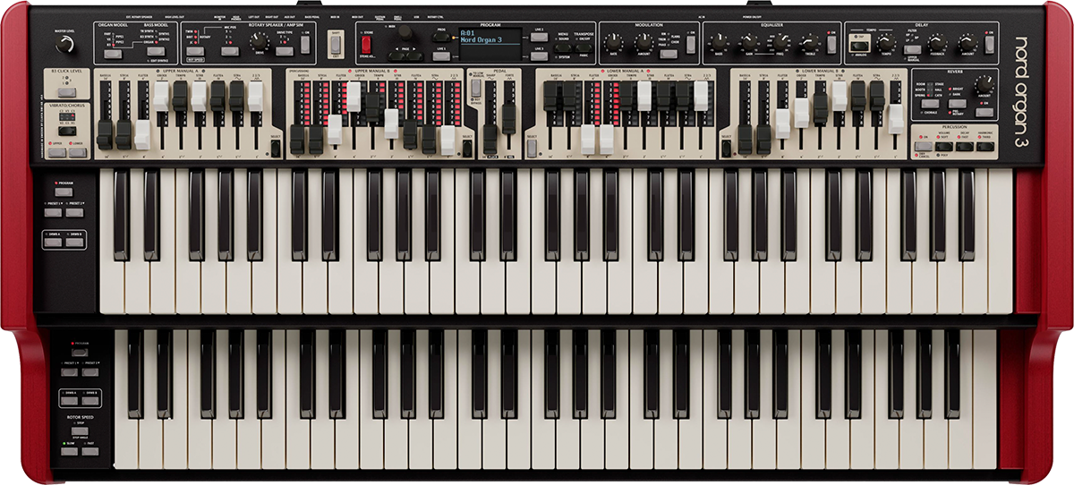Triple sensor keybed organ