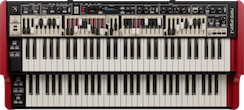 Triple sensor keybed organ