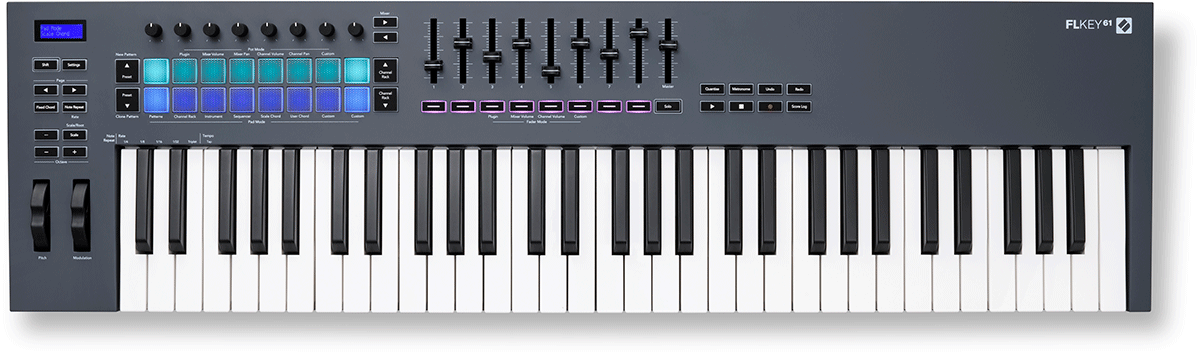 61 keys midi keyboard