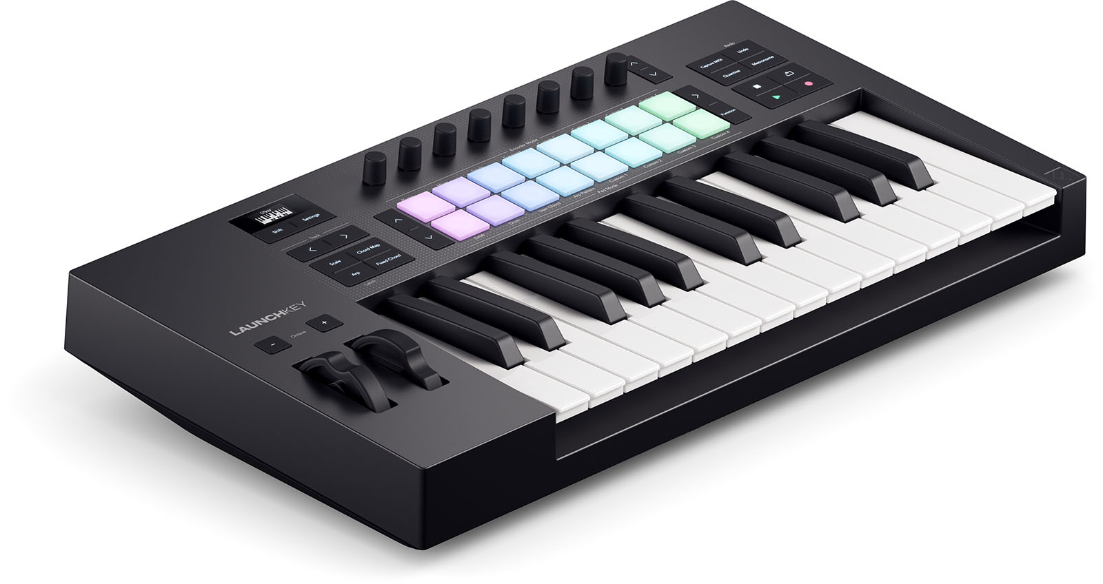 25 keys, 16 pads