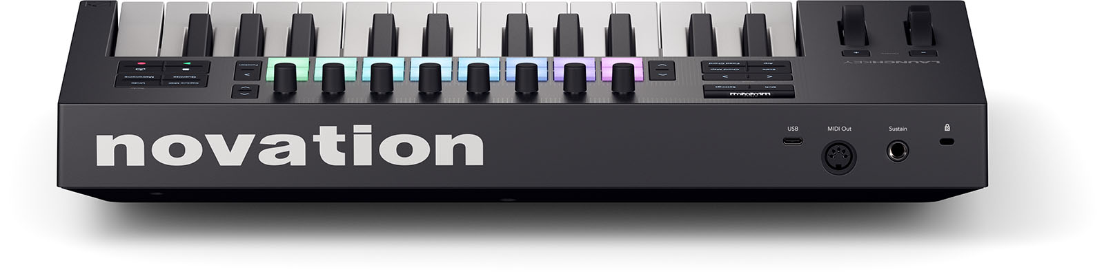 25 keys, 16 pads