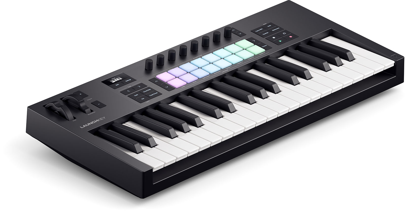 37 keys, 16 pads