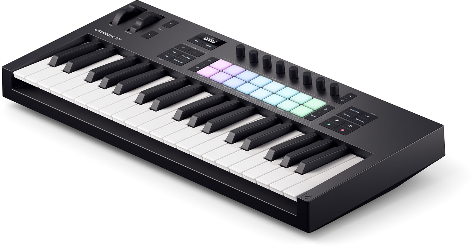 37 keys, 16 pads