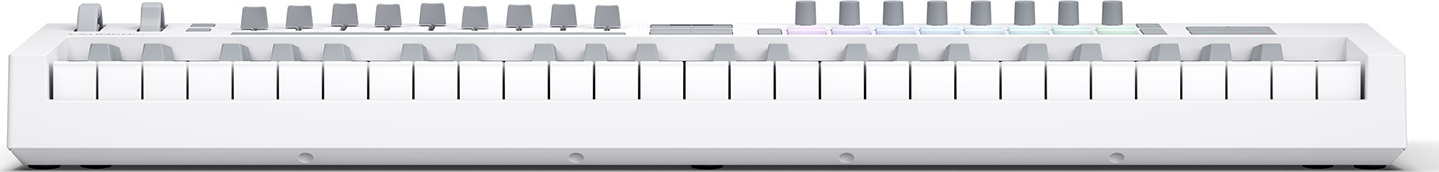 49 semi-weighted keys, 16 pads, white