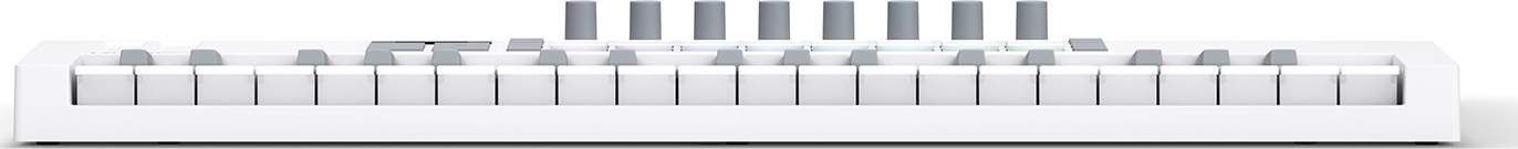 37 mini-keys, 16 pads, white