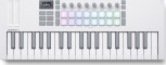 37 mini-keys, 16 pads, white