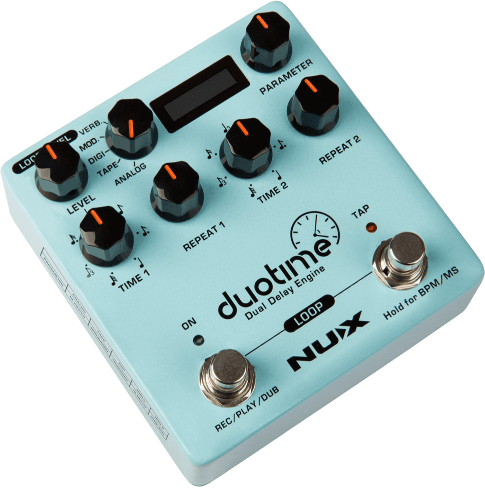 Stereo delay pedal