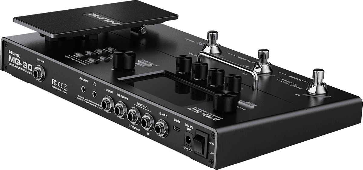 Effectpedal with amps, cabs, looper, HD-rez, effects and more