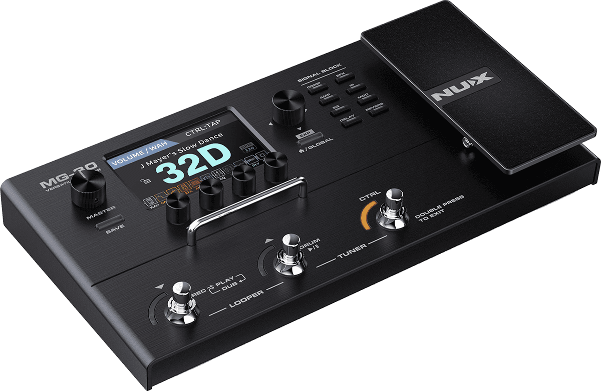 Effectpedal with amps, cabs, looper, HD-rez, effects and more