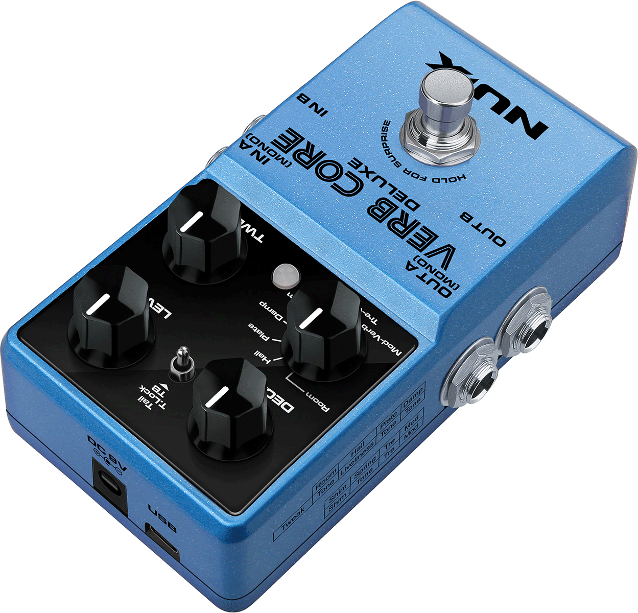 VERBCORE-DLX - Reverb Pedal