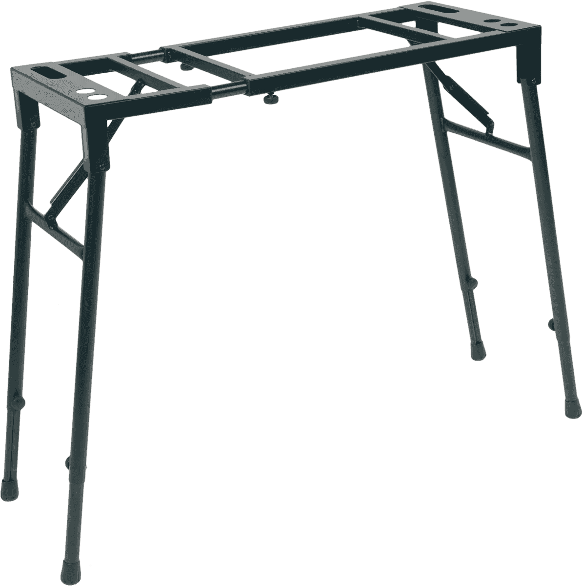 Table-style keyboard stand black satin