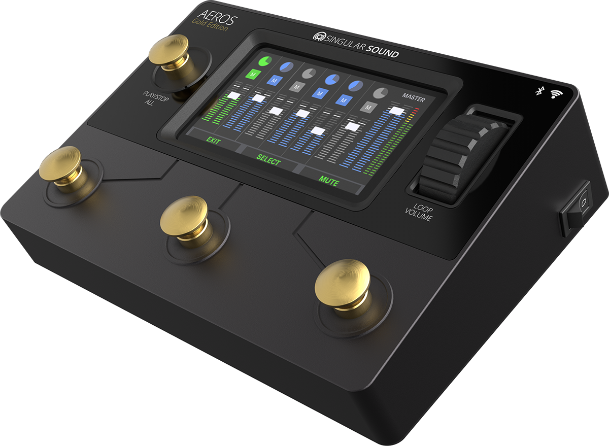 Aeros Loop Studio Gold Edition Stereo Looper Pedal